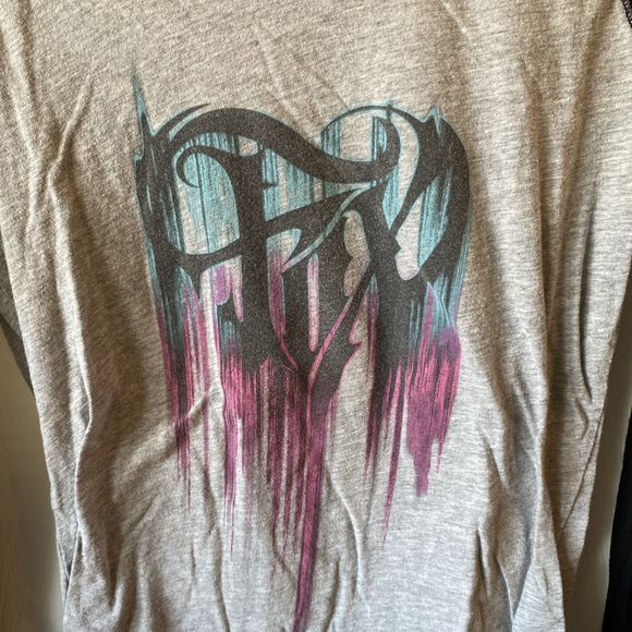 Fox Long Sleeve Shirt Women’s Size Small Henley Boat Neck Form Fit Stretch - Picture 3 of 8